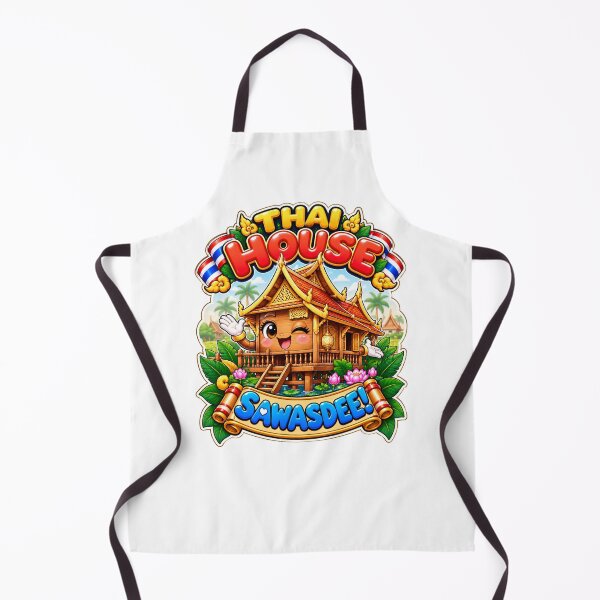 Item preview, Cute Traditional Thai House Sawasdee – Thailand Kawaii Art designed and sold by Pali's shop.