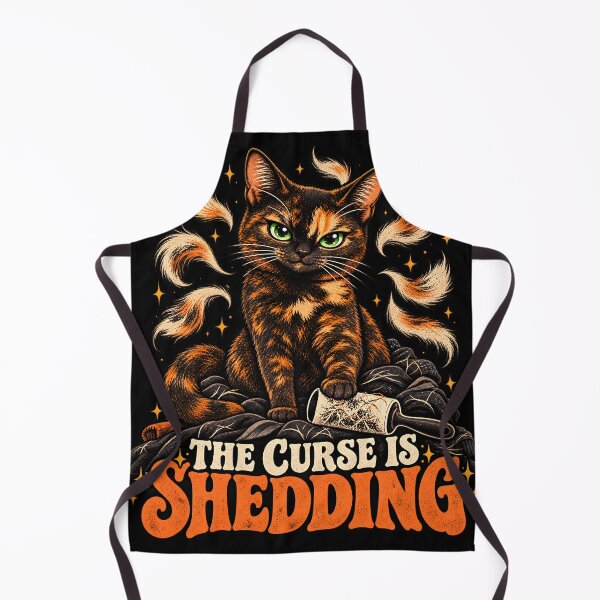 Item preview, The Curse is Shedding - Tortoiseshell Cat Owner Humor designed and sold by Martin's_Design.