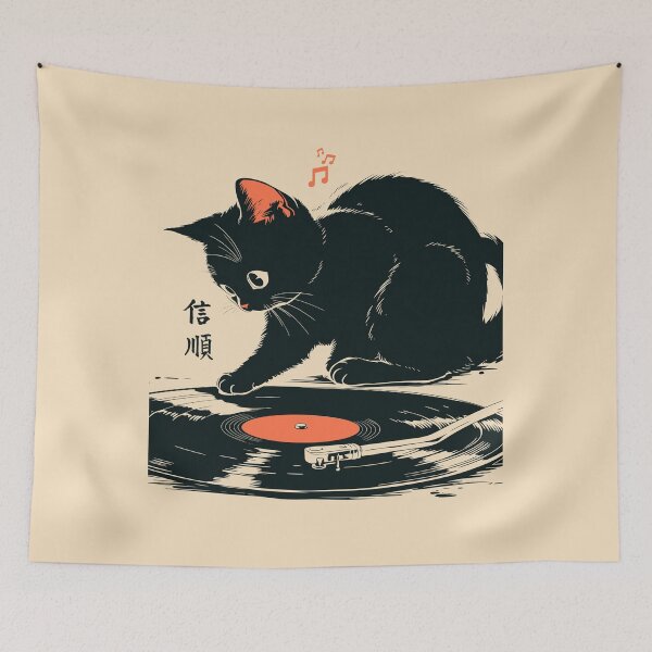 Item preview, Audiophile Black Cat Vinyl Record Vintage designed and sold by mustbewhy.