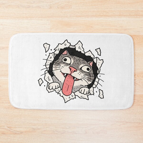 Item preview, Cat Breaks Through The Wall designed and sold by MonkiFlipp.