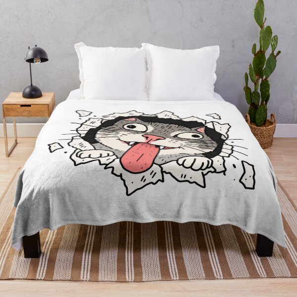 Item preview, Cat Breaks Through The Wall designed and sold by MonkiFlipp.