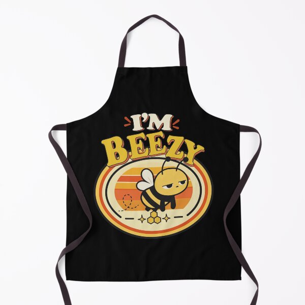 Item preview, I'm Beezy Dead Pan Bee Retro Badge designed and sold by NATHA PALETTE.