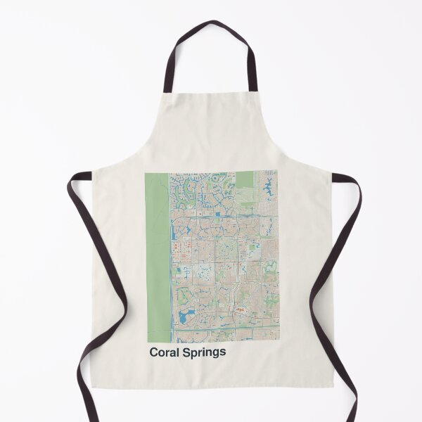 Artikelvorschau, Minimalistische Kartenkunst von Coral Springs entworfen und verkauft von MapsNerd.