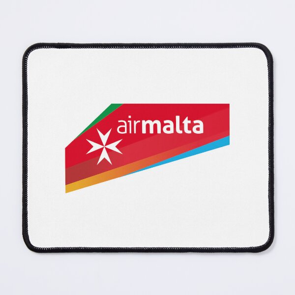 Item preview, Air Malta Airline Logo with White Maltese Cross on Red Banner designed and sold by John  D Gonzalez.