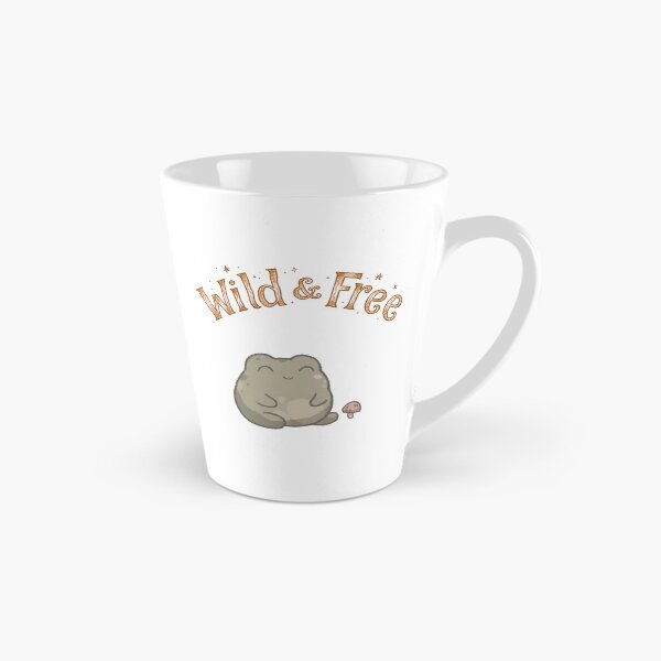Item preview, Wild and Free Cute Frog with Mushroom Hand Lettered designed and sold by FreshmanJ.