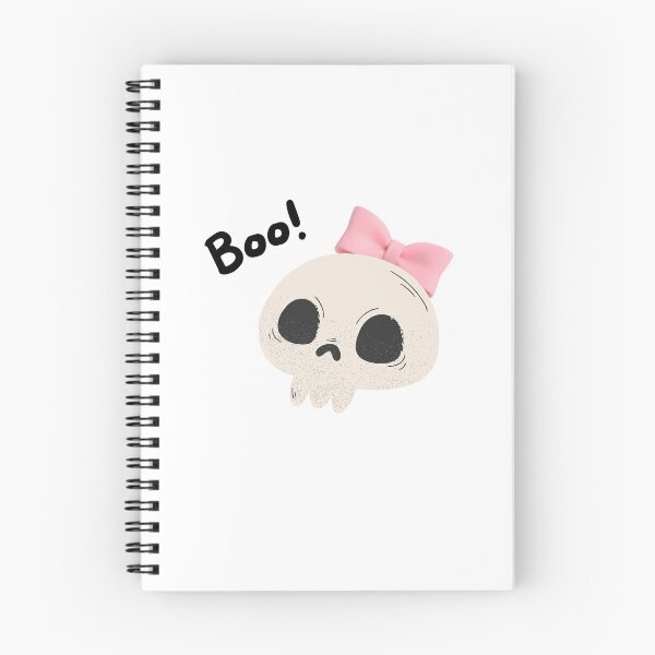 Item preview, Cute Skeleton with Pink Bow – Boo! Halloween Skeleton designed and sold by Kikruw.