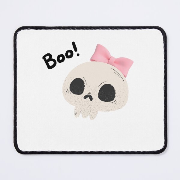 Item preview, Cute Skeleton with Pink Bow – Boo! Halloween Skeleton designed and sold by Kikruw.