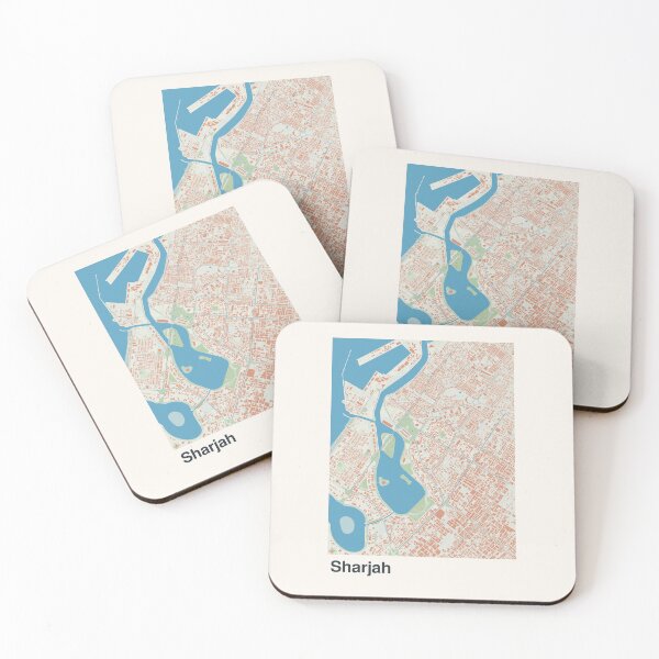 Item preview, Sharjah Minimalistic Map Art designed and sold by MapsNerd.