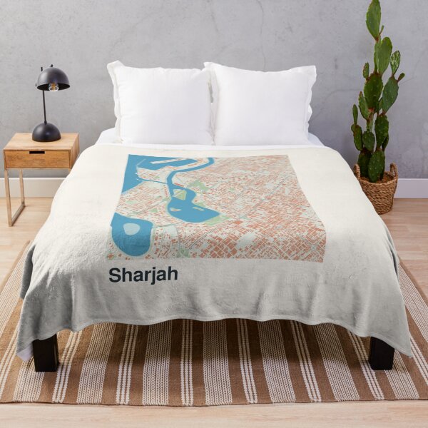 Item preview, Sharjah Minimalistic Map Art designed and sold by MapsNerd.