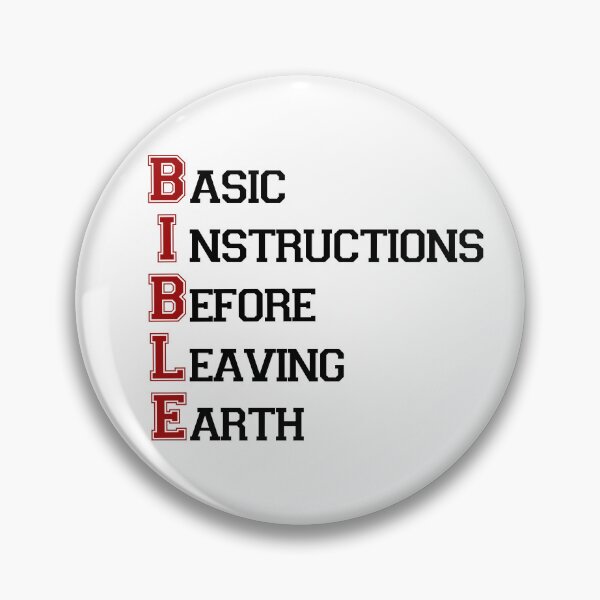 Item preview, BIBLE Acronym T-Shirt Design: Basic Instructions designed and sold by DigitalDesignBPM.