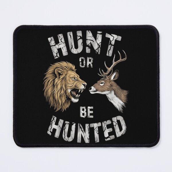 Item preview, Hunt Or Be Hunted Lion Vs Deer Design Predator Vs Prey Safari Graphic Wild Animal Battle Art designed and sold by melody-halez.