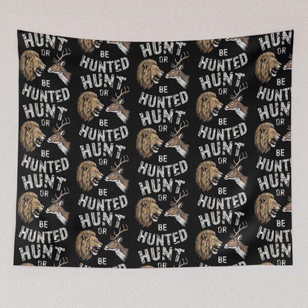 Item preview, Hunt Or Be Hunted Lion Vs Deer Design Predator Vs Prey Safari Graphic Wild Animal Battle Art designed and sold by melody-halez.