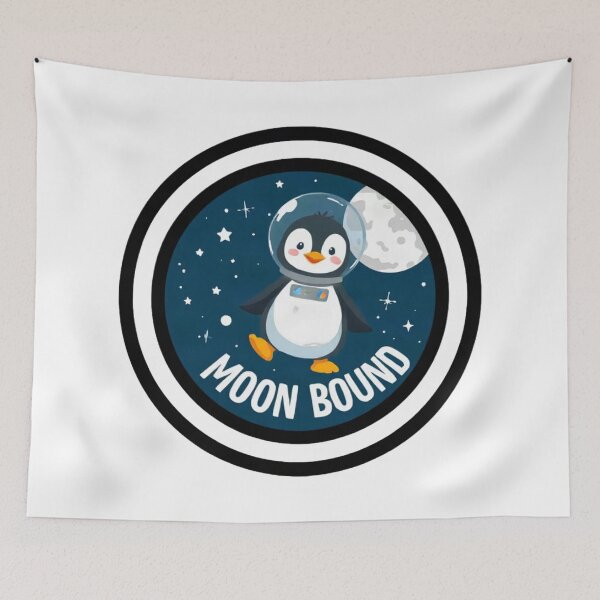 Item preview, Cute Astronaut Penguin in Space designed and sold by Arc2020.