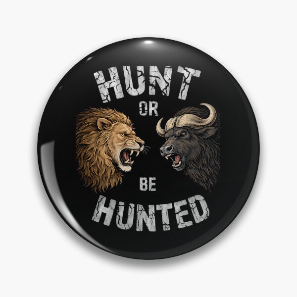 Item preview, Lion Vs Buffalo Hunt Or Be Hunted Design Predator Vs Prey Safari Graphic Wild Animal Battle Art designed and sold by melody-halez.