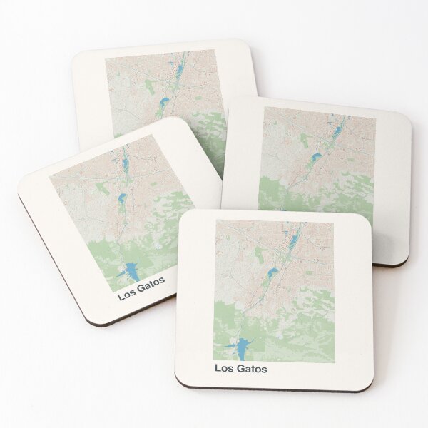 Item preview, Mapa minimalista de Los Gatos designed and sold by MapsNerd.