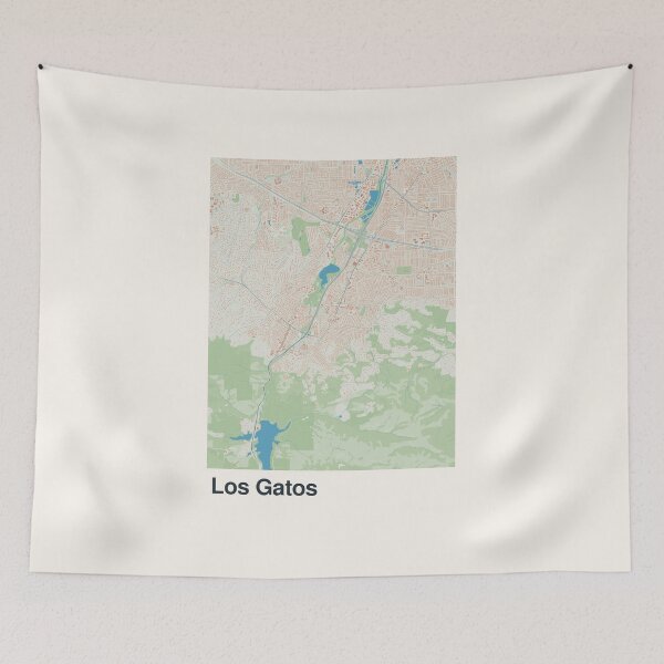 Item preview, Los Gatos Minimalistic Map Art designed and sold by MapsNerd.