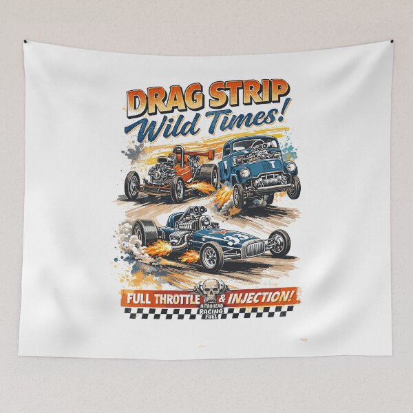 Item preview, Drag Strip Wild Times Poster designed and sold by Matinez Pink.