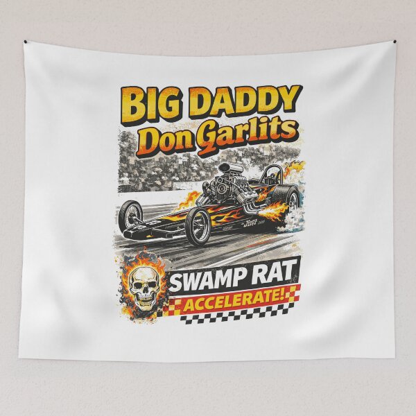 Aperçu de l'œuvre Affiche du rat des marais de Big Daddy Don Garlits créée et vendue par Matinez Pink.