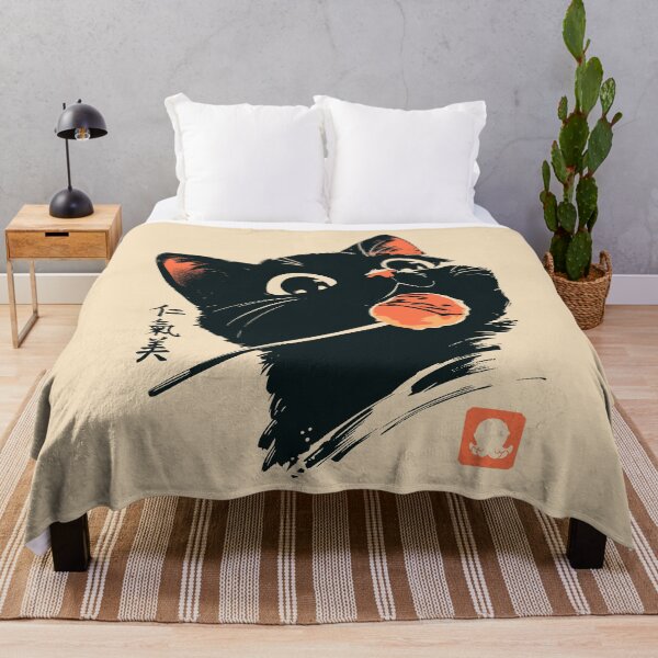 Item preview, Cute Black Cat Eating Takoyaki Japanese Street Food designed and sold by mustbewhy.