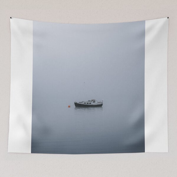 Item preview, Solitary Boat Floating On CalmMisty Lake designed and sold by Guthries.