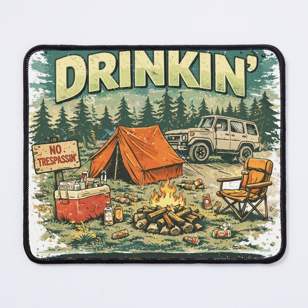 Item preview, Go Away We're Drinkin' Camp Party Poster designed and sold by Matinez Pink.