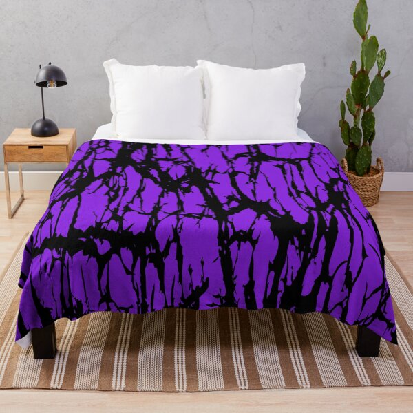Item preview, Abstract Cracks Distressed Purple Black Pattern designed and sold by ArtbyDebbieC.
