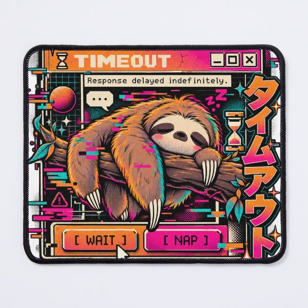 Item preview, Timeout - Slow Sloth Glitch Manga designed and sold by Visual Dept..