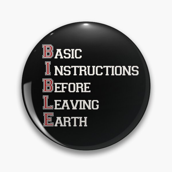 Item preview, BIBLE Acronym T-Shirt Design: Basic Instructions designed and sold by DigitalDesignBPM.
