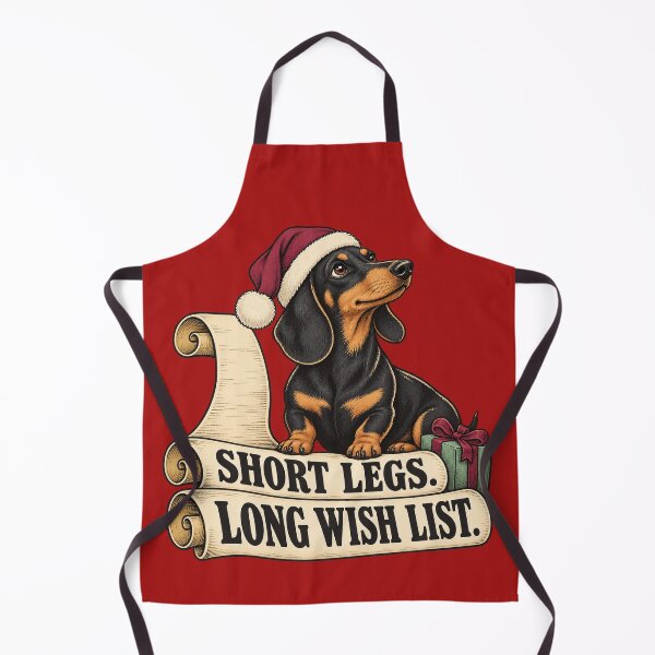 Item preview, Funny Dachshund Christmas Long Wish List designed and sold by Gentlestate.