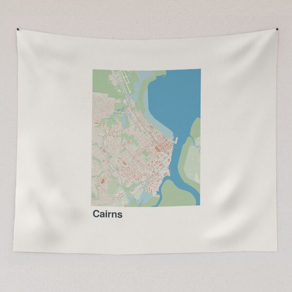 Item preview, Cairns Minimalistic Map Art designed and sold by MapsNerd.