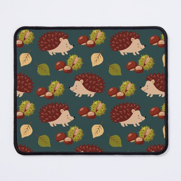 Item preview, Seamless pattern with autumn elements and hedgehog designed and sold by NadiiArt.