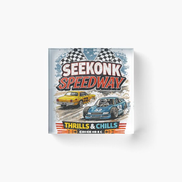 Item preview, Seekonk Speedway Action Track Poster designed and sold by Matinez Pink.