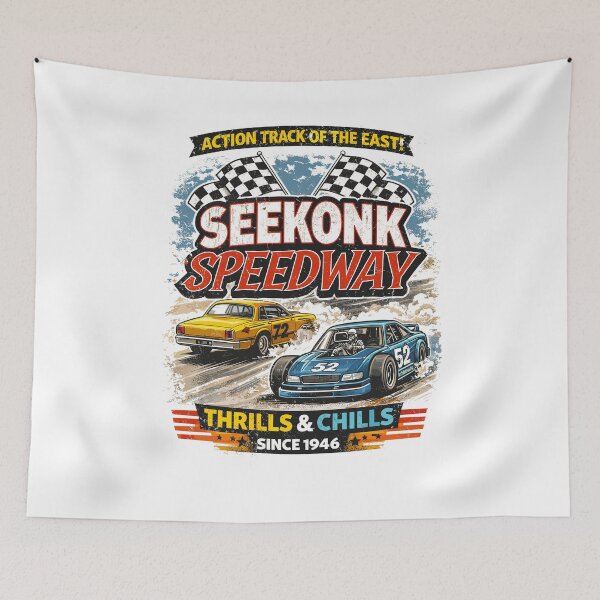Item preview, Seekonk Speedway Action Track Poster designed and sold by Matinez Pink.
