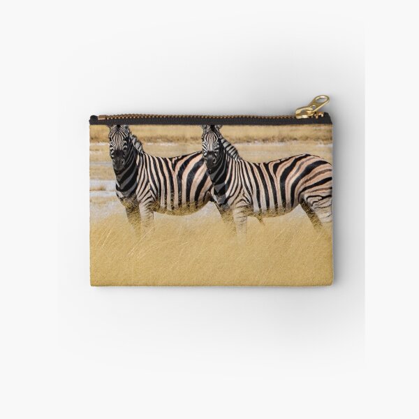 Item preview, Two Zebras Standing In Tall Golden Savanna Grass designed and sold by Guthries.