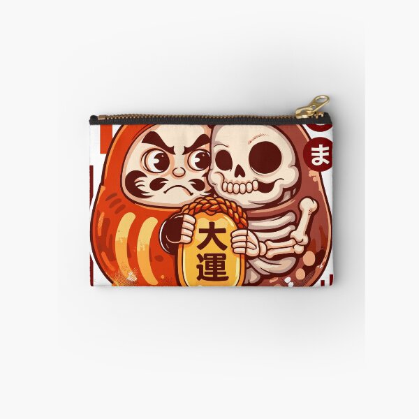 Item preview, Japanese Daruma Doll and Skeleton Poster designed and sold by Matinez Pink.