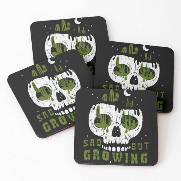 Item preview, Aesthetic Human Skull Cactus Motivation Quote Poster designed and sold by OlinWalker.