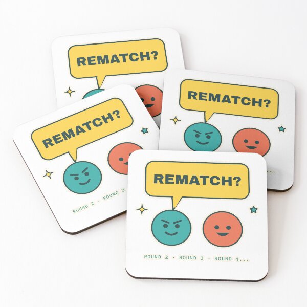 Item preview, Rematch - Funny Competitive Gamer Speech Bubble designed and sold by Playful Paper Club.