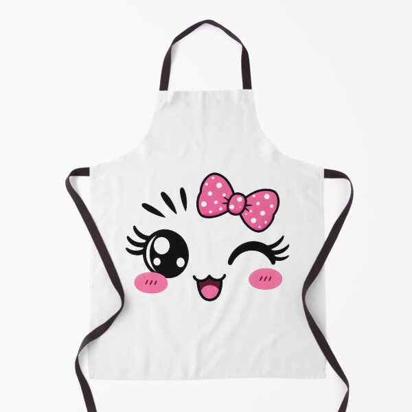 Item preview, Cute Kawaii Anime Face Winking Blushing with Rosy Cheeks designed and sold by leocreatives.
