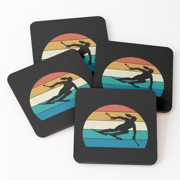 Item preview, Vintage Skiing Woman Downhill Skier designed and sold by melody-halez.