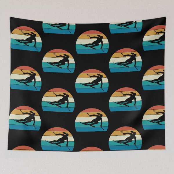 Item preview, Vintage Skiing Woman Downhill Skier designed and sold by melody-halez.