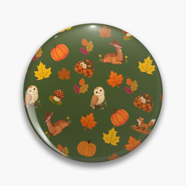 Item preview, Whimsy Autumn Forest Creatures Green designed and sold by Classicambience.