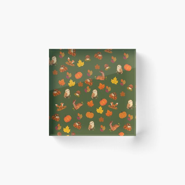 Item preview, Whimsy Autumn Forest Creatures Green designed and sold by Classicambience.