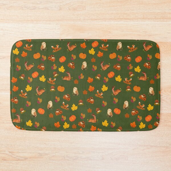 Item preview, Whimsy Autumn Forest Creatures Green designed and sold by Classicambience.
