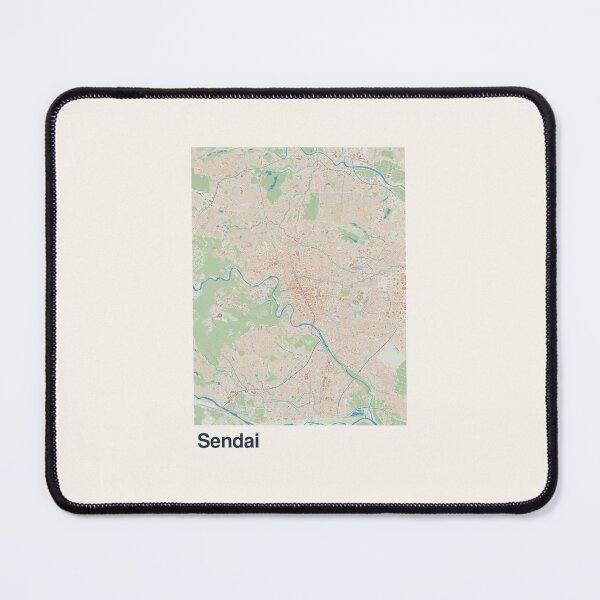 Item preview, Sendai Minimalistic Map Art designed and sold by MapsNerd.