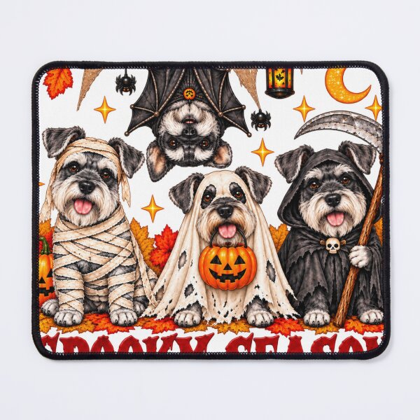 Item preview, Spooky Schnauzer Mummy Ghost Halloween designed and sold by Pawholic Dog Designs.