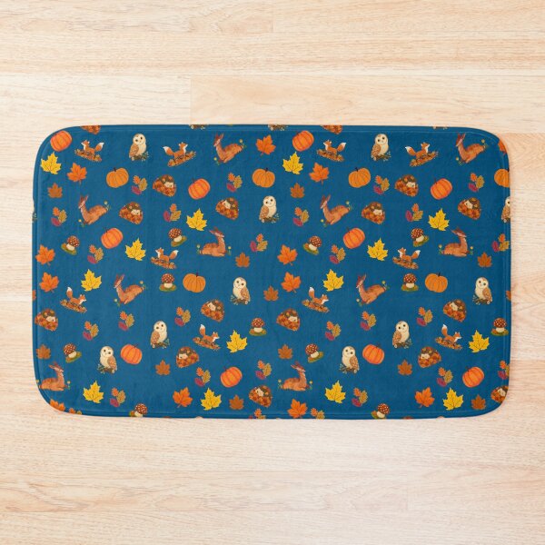 Item preview, Whimsy Autumn Forest Creatures Blue designed and sold by Classicambience.