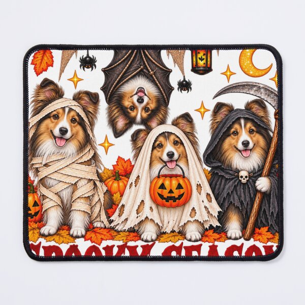 Item preview, Spooky Sheltie Mummy Ghost Halloween designed and sold by Pawholic Dog Designs.