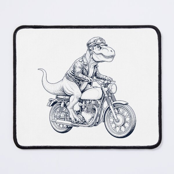 Item preview, Funny T Rex Dinosaur Riding Motorcycle Design for Animal and Bike Enthusiasts designed and sold by MoGo2020.