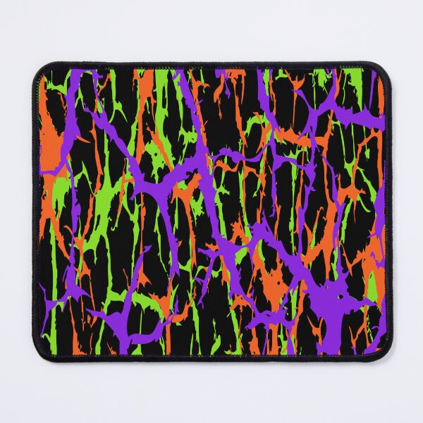 Item preview, Abstract Cracks Distressed Purple Orange Green Black Pattern designed and sold by ArtbyDebbieC.