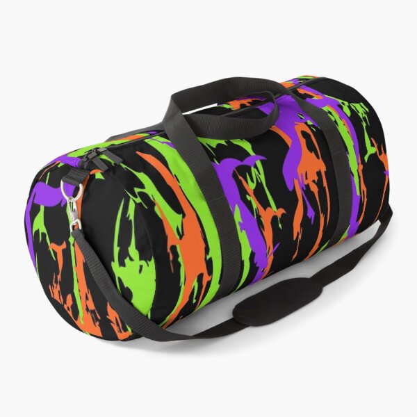 Item preview, Abstract Cracks Distressed Purple Orange Green Black Pattern designed and sold by ArtbyDebbieC.